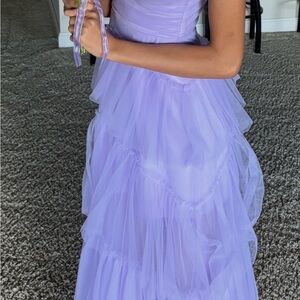 Elegant Lavender Prom Dress